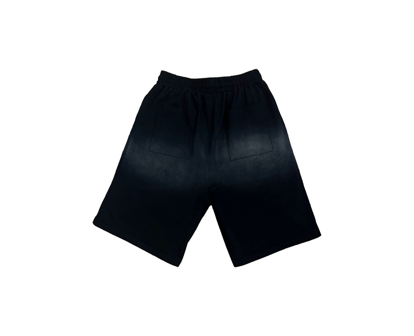 Black Washed Baggy Shorts